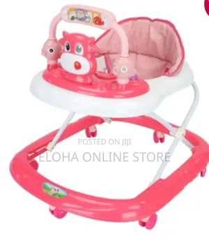 Cow Face Musical Foldable Baby Walker