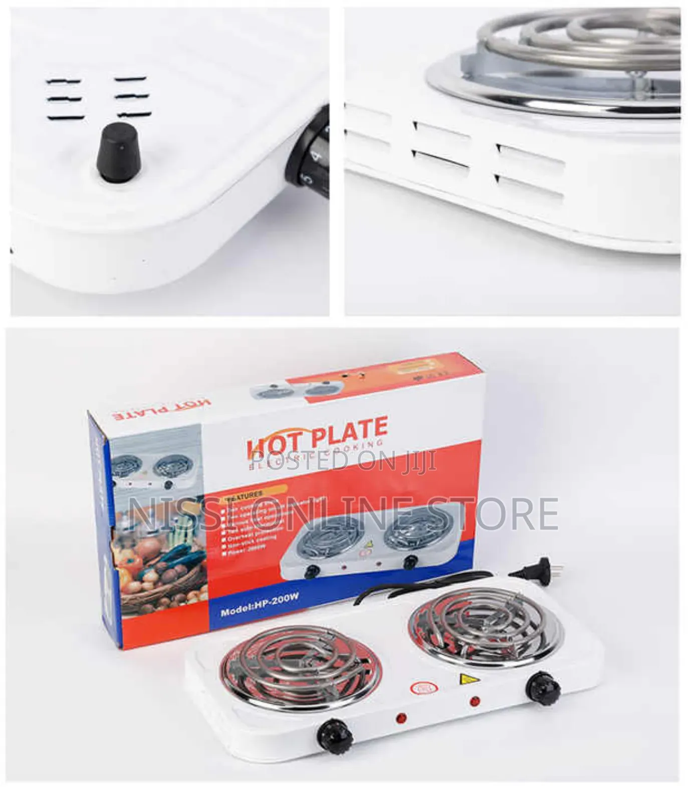 Double Electric Hotplate Coil and Cooker