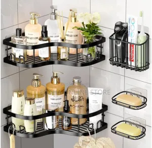 Multi-Functional 5pcs Stainless Steel Shower Caddy