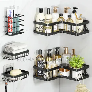 Multi-Functional 5pcs Stainless Steel Shower Caddy