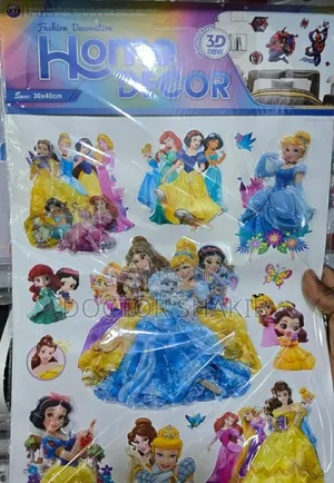 New Princess Kids Home Decoration Stickers