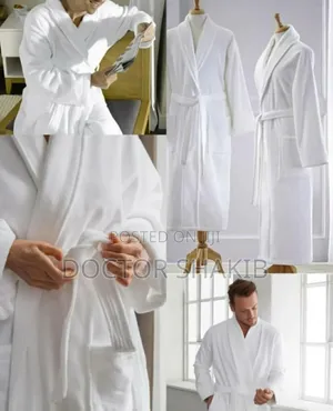 High Quality Unisex White Soft Bathrobes