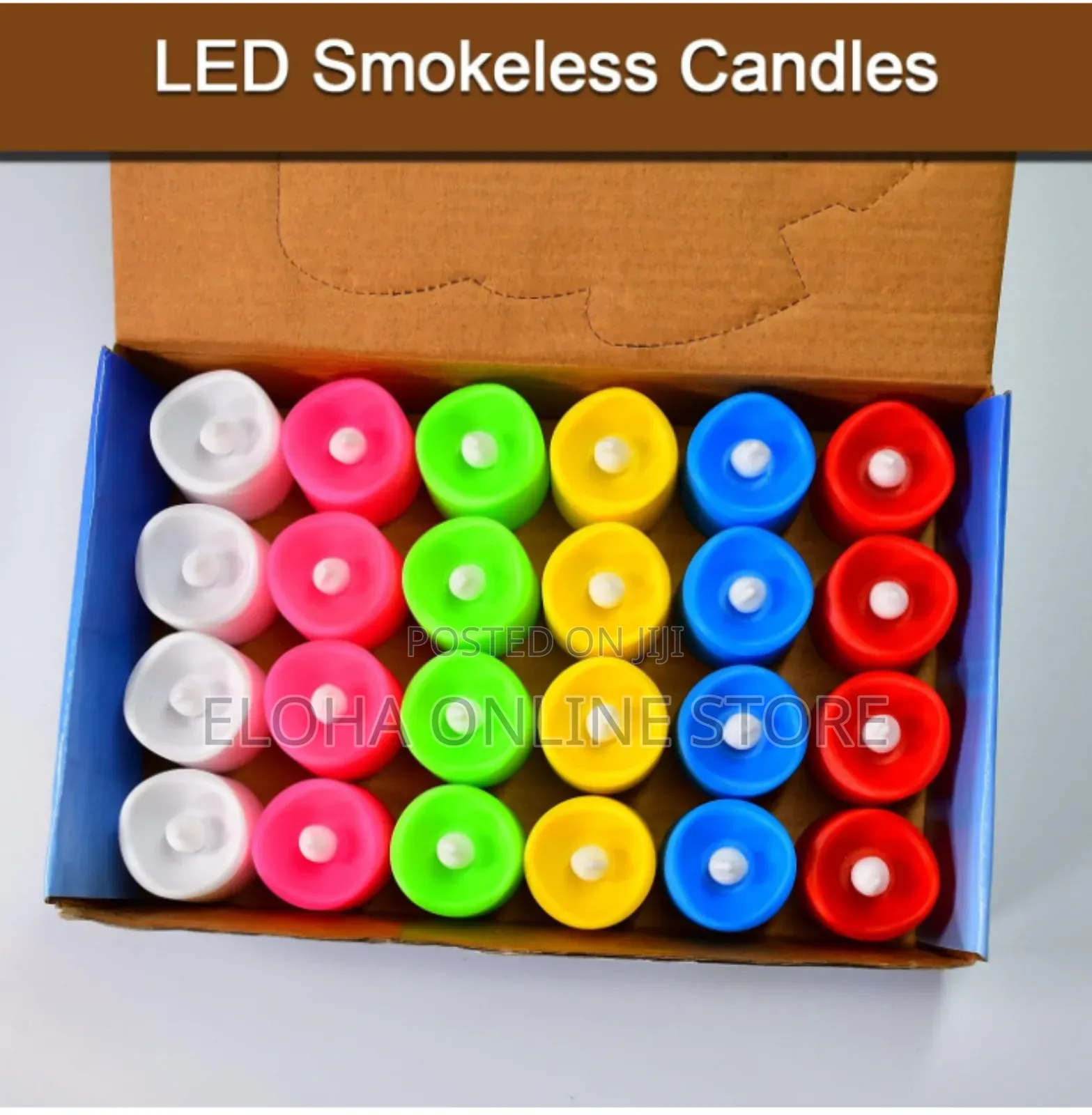 Multi-Coloured Smokeless Candle