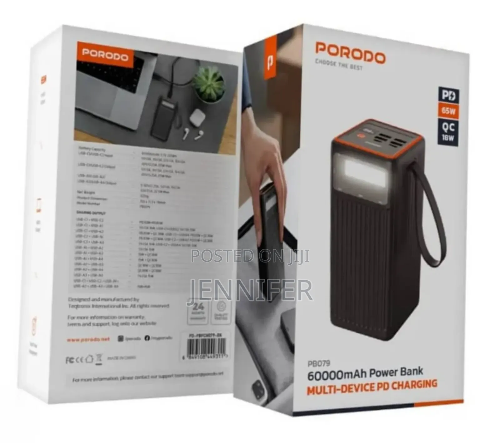 Porodo 60000mah High Capacity Power Bank