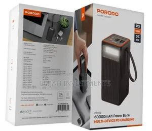 Porodo 60000mah High Capacity Power Bank