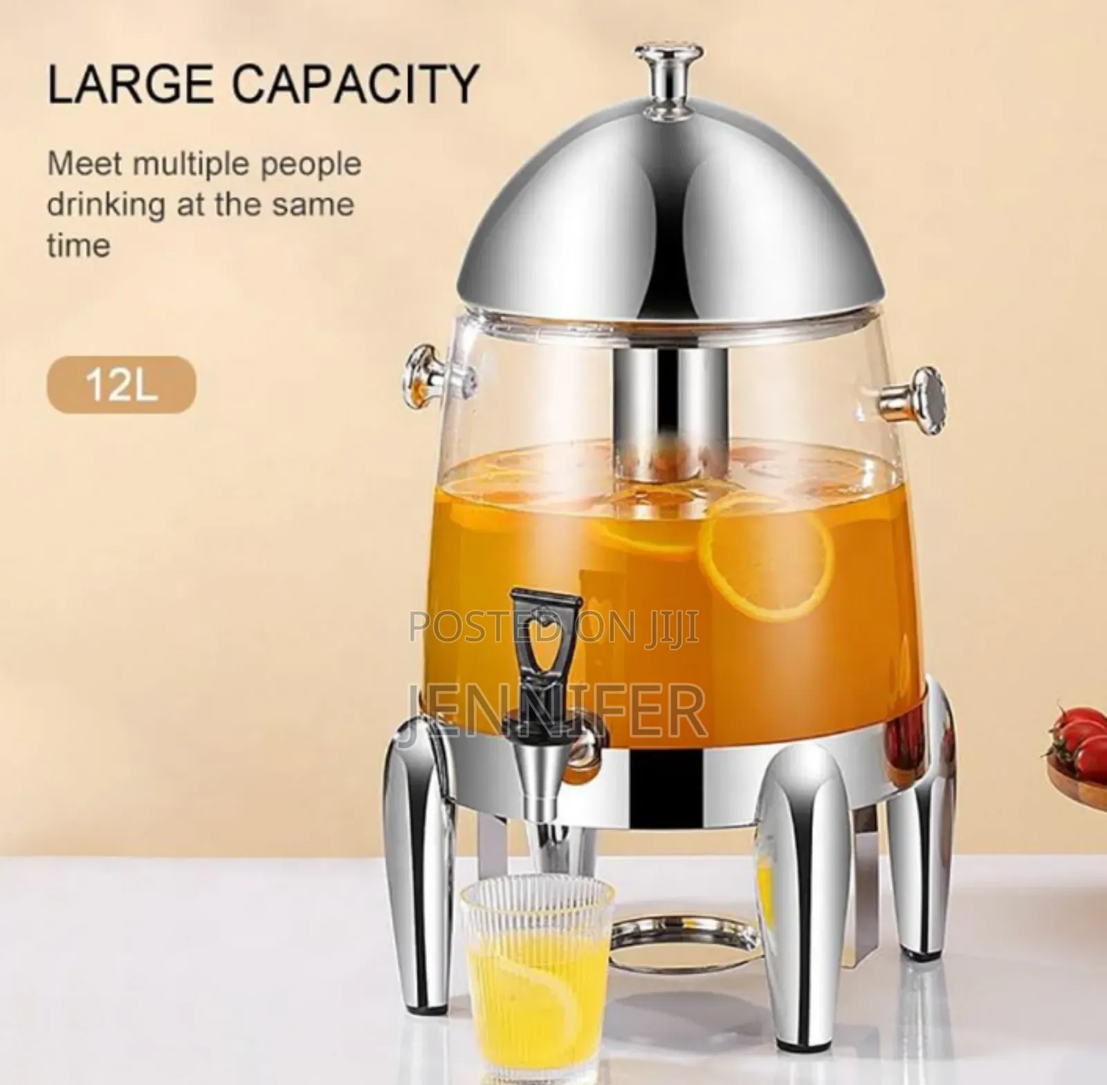 Stainless Steel Convenient Juice/Beverage Dispenser