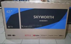 Skyworth 43 Inch Smart Google Tv Full Hd  With Netflix-black