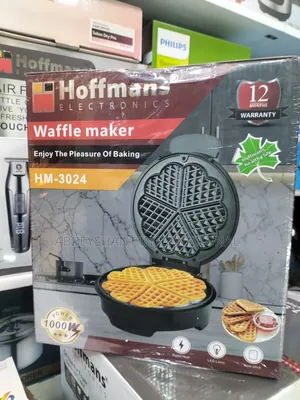 Photo - Waffle Maker, Hoffman Waffle Maker Model Hm-3024,
