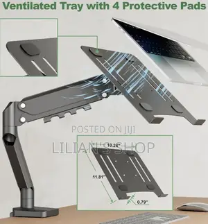 2in1 Adjustable Clippable Laptop Holder