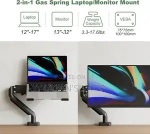 2in1 Adjustable Clippable Laptop Holder