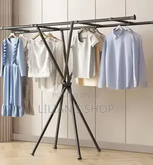 X-Shaped Foldable Clothes Drying Rack