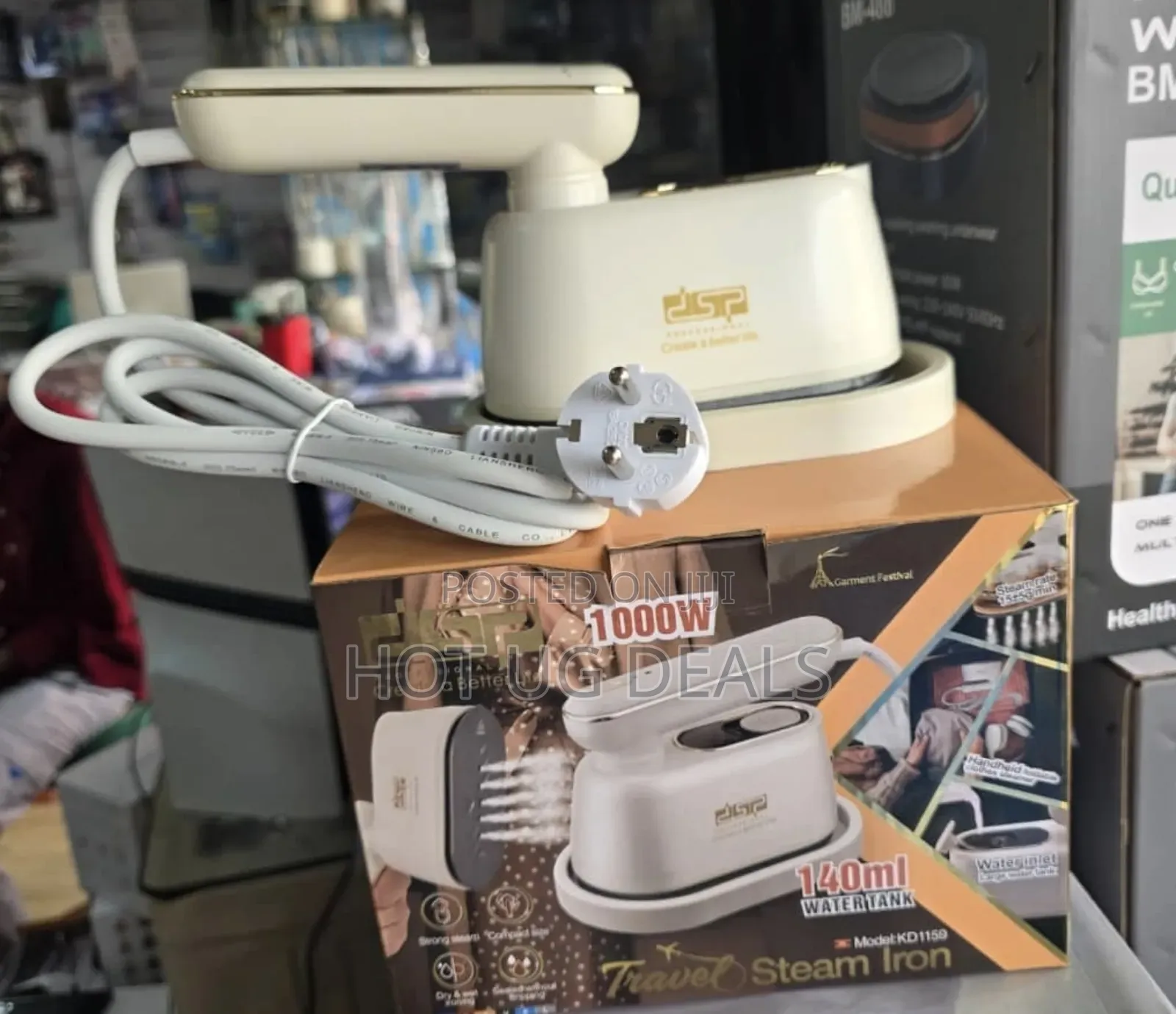 Dsp Portable Micro Handheld Cloth Garment Steamer - White.