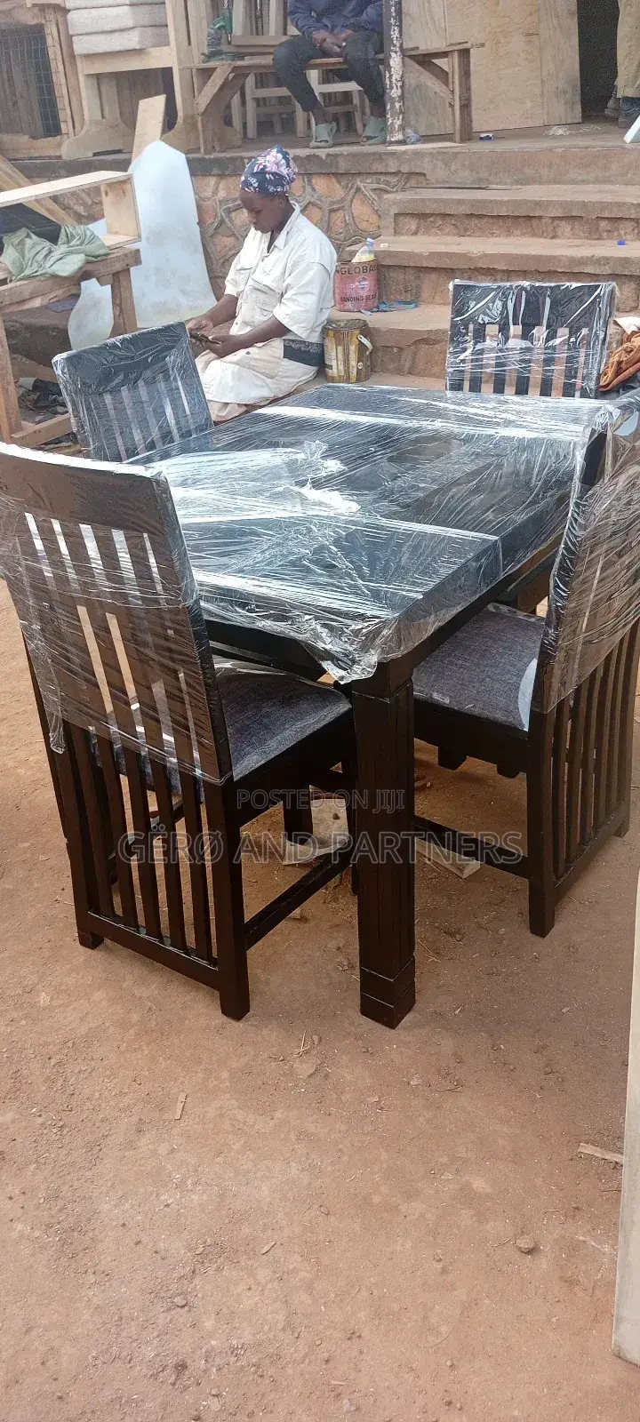 Table for 4 People Chairs