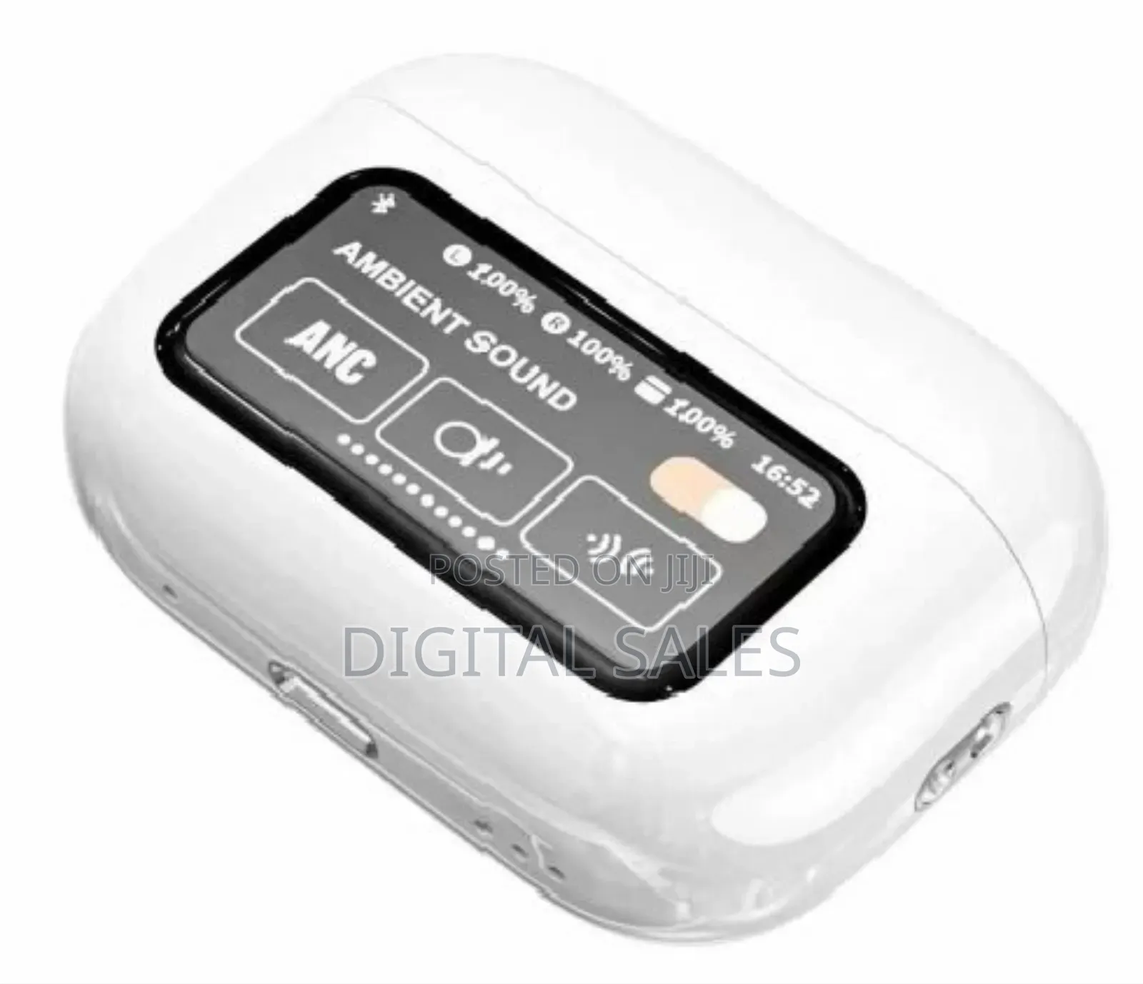 Bluetooth 5 Wireless Earbuds 60hz Hd Sound Led Light White