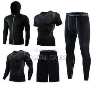 5 Piece Men's Tights for Gym Wear