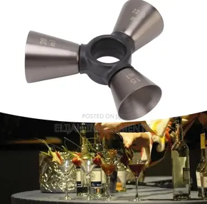 Stainless Steel 3-End Bar Measuring Cup