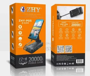 Zhy P05 20000mah Power With Phone Holder