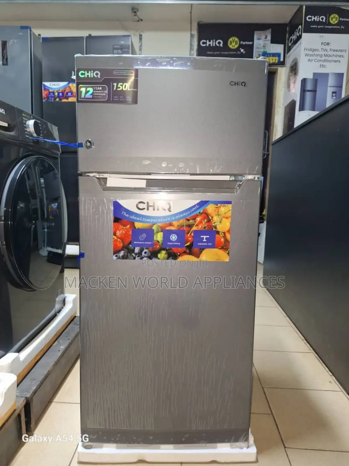 Chiq 150 Liters Double Door Fridge New