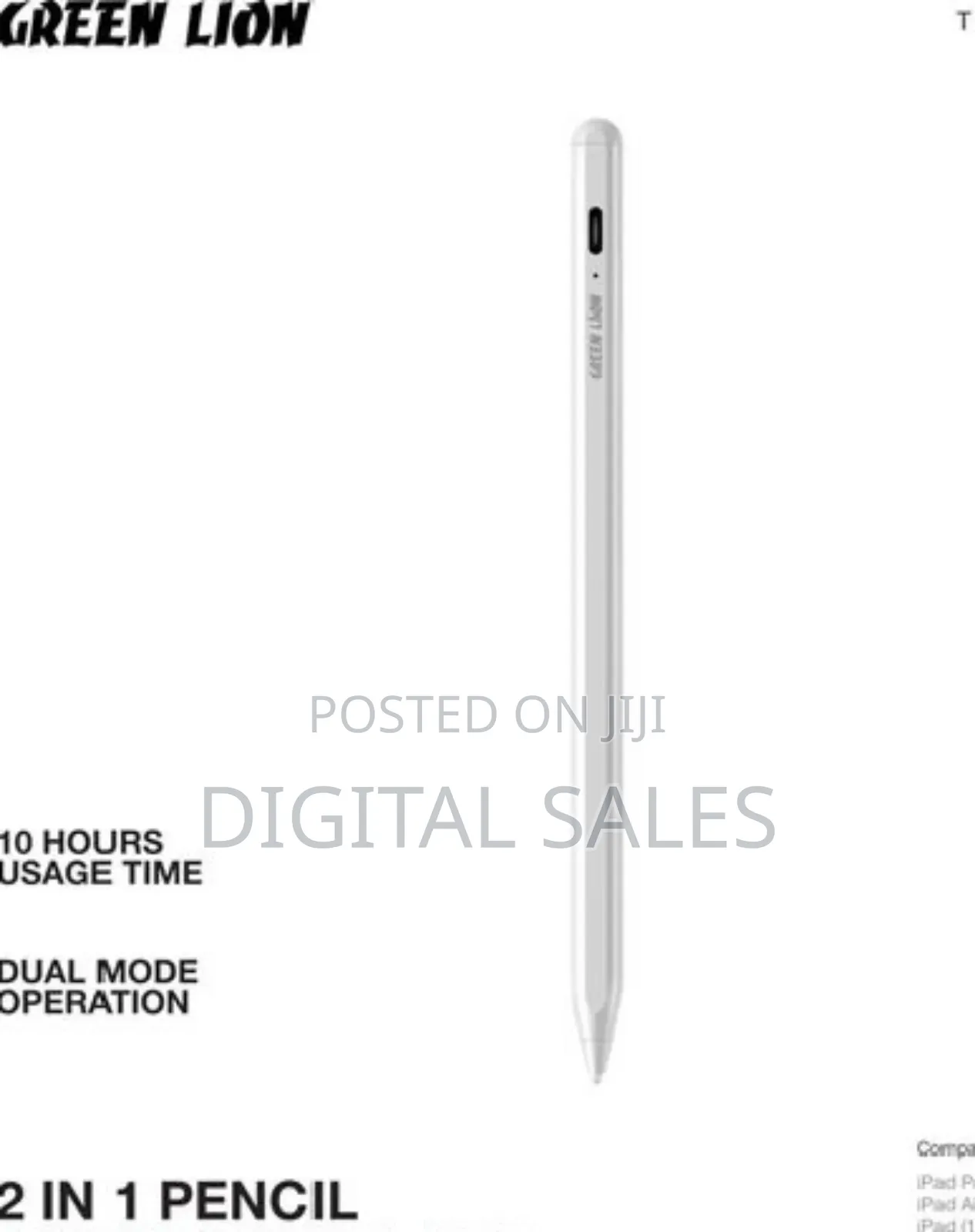 Green Lion 2 in 1 Pencil Universal Mode