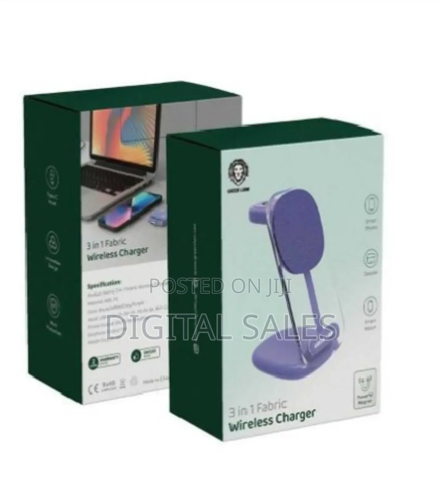 Greenlion 3 in 1 Fabric Wireless Charger 15w