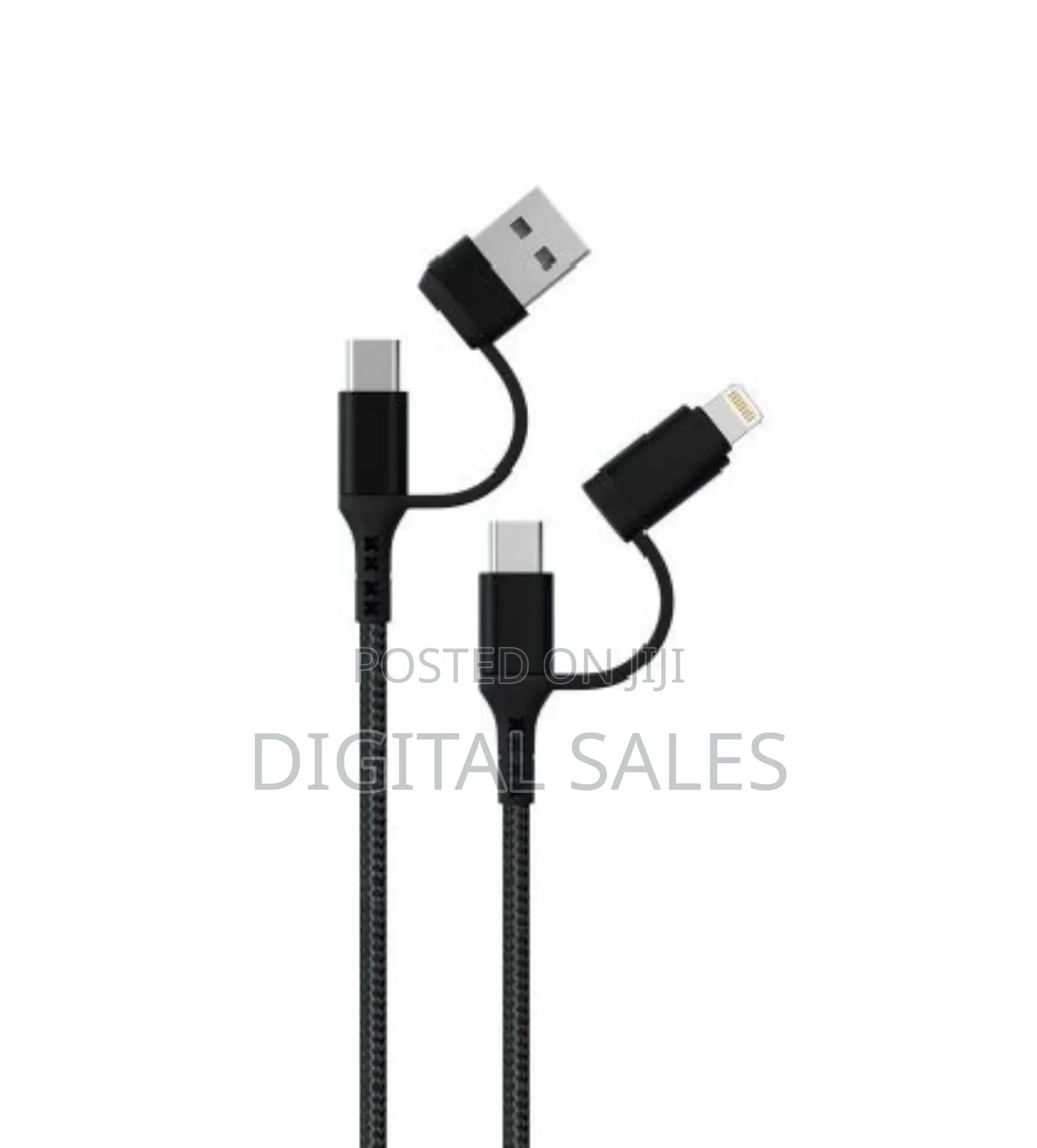 Green Lion Braided 4-in-1 Charging Cable