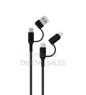 Green Lion Braided 4-in-1 Charging Cable