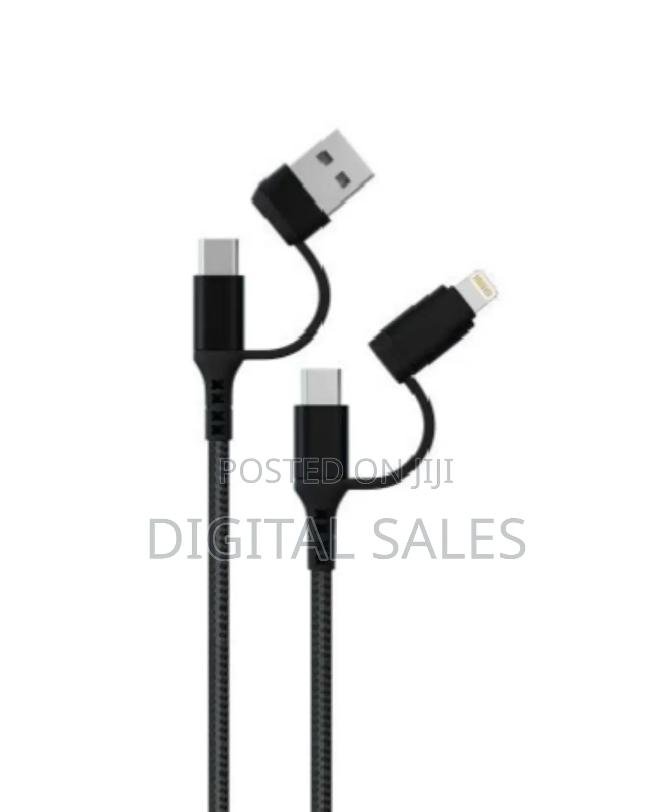 Green Lion Braided 4-in-1 Charging Cable