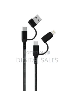 Green Lion Braided 4-in-1 Charging Cable