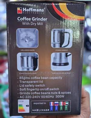 Hoffmans 300w Coffee Grinder With Dry Mill