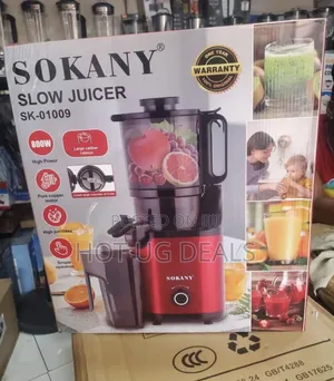 Sokany Electric Slow Juicer  - Red & Black