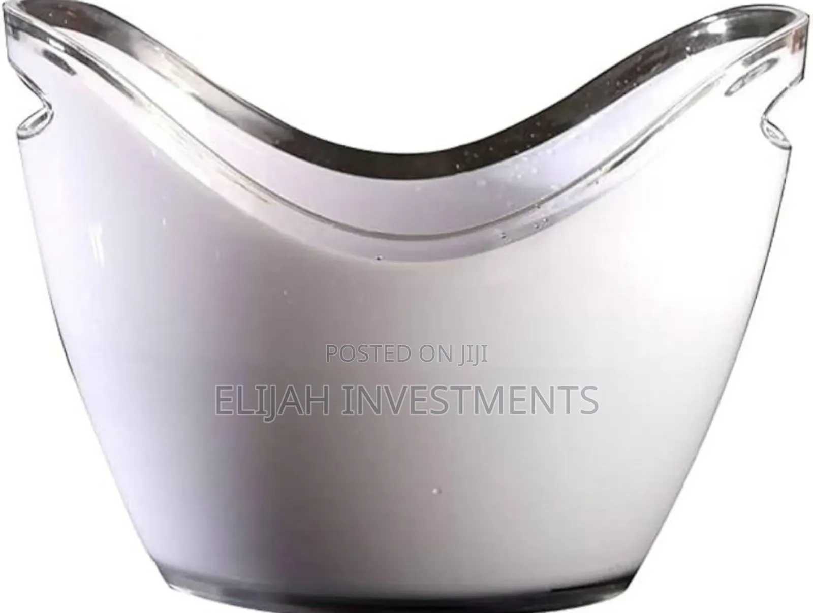 5l White Smoked Ice Bucket