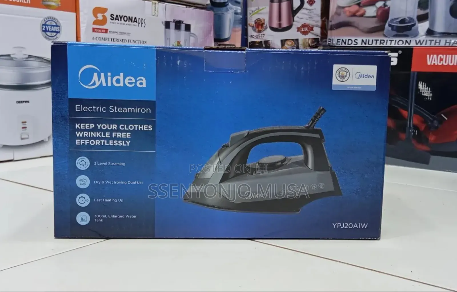 Midea Electric Steam Iron 2000-2400w - Free Clothes