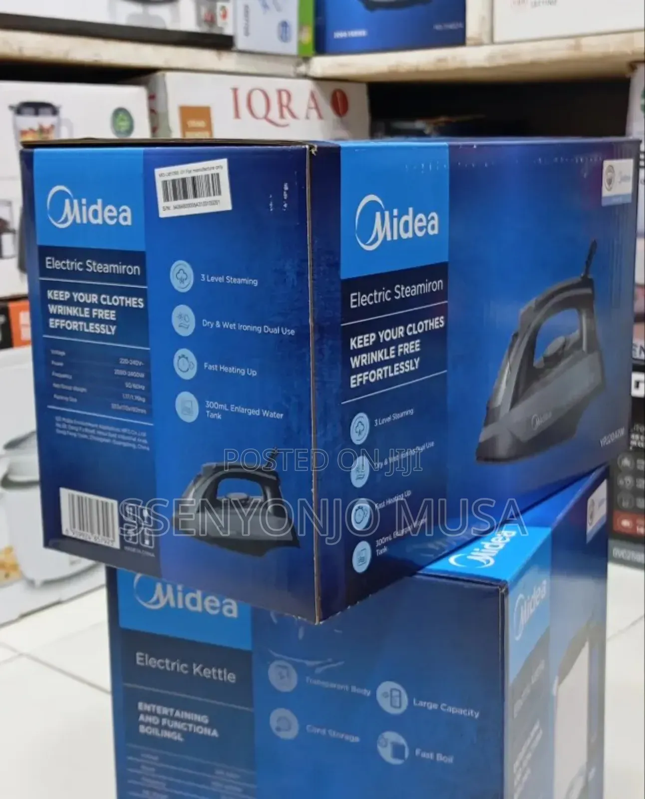 Midea Electric Steam Iron 2000-2400w - Free Clothes