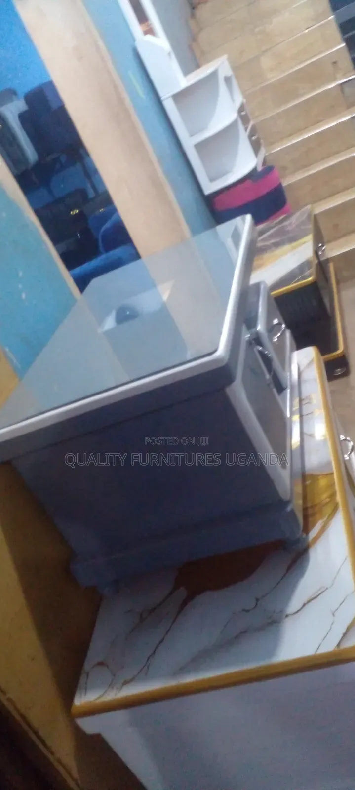 Beutiful Gray and White Coloured Table
