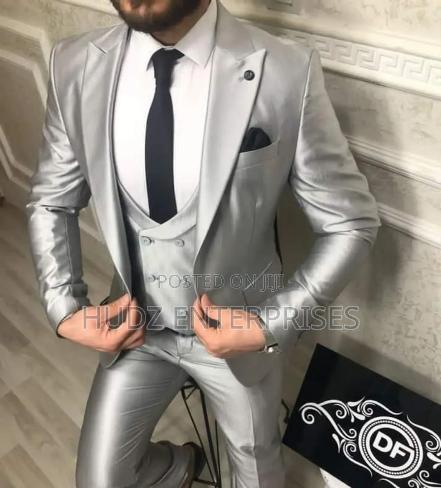Partyyy Suit Silver Grey