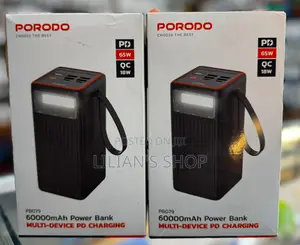 Porodo 60000mah High Capacity Power Bank