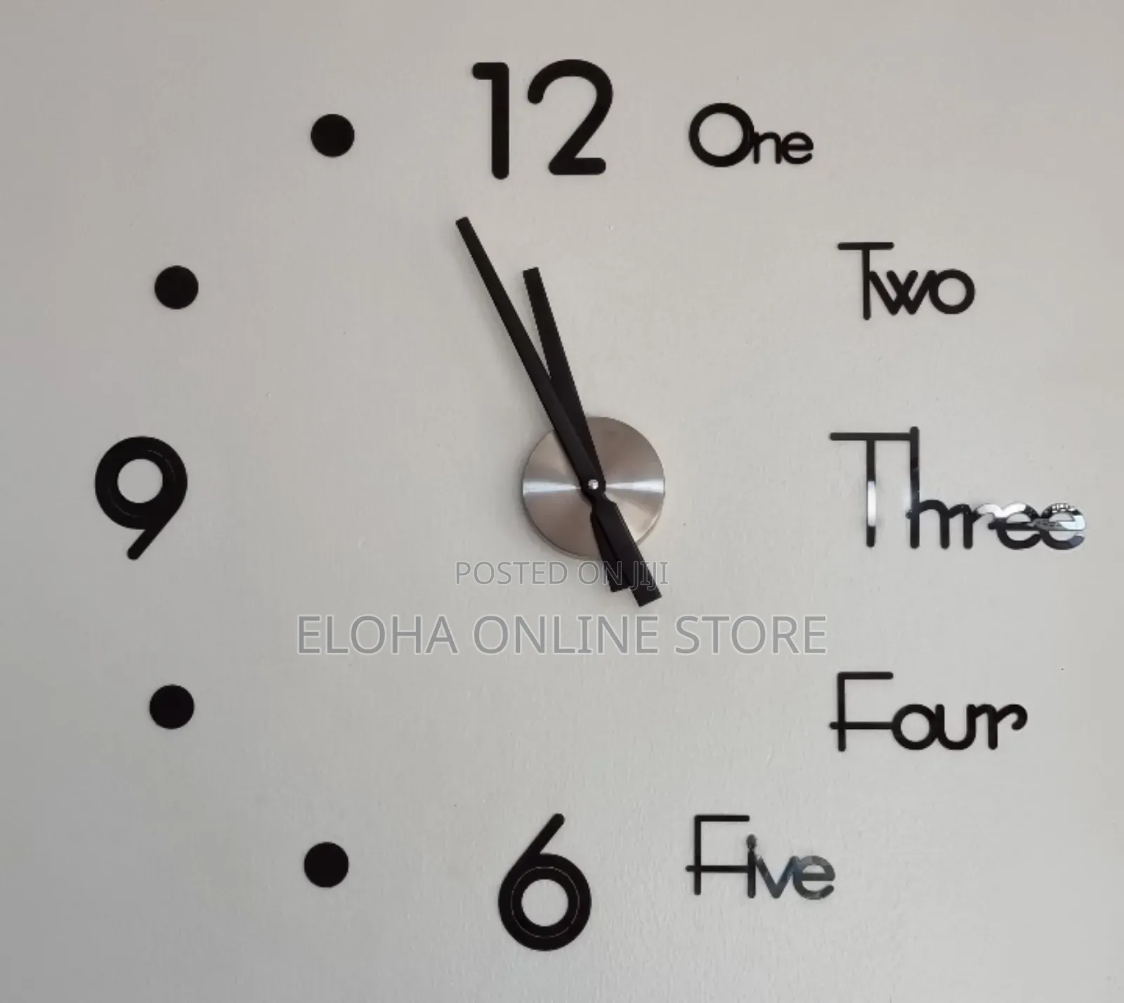 3d Framless Self Sticking Wall Clock