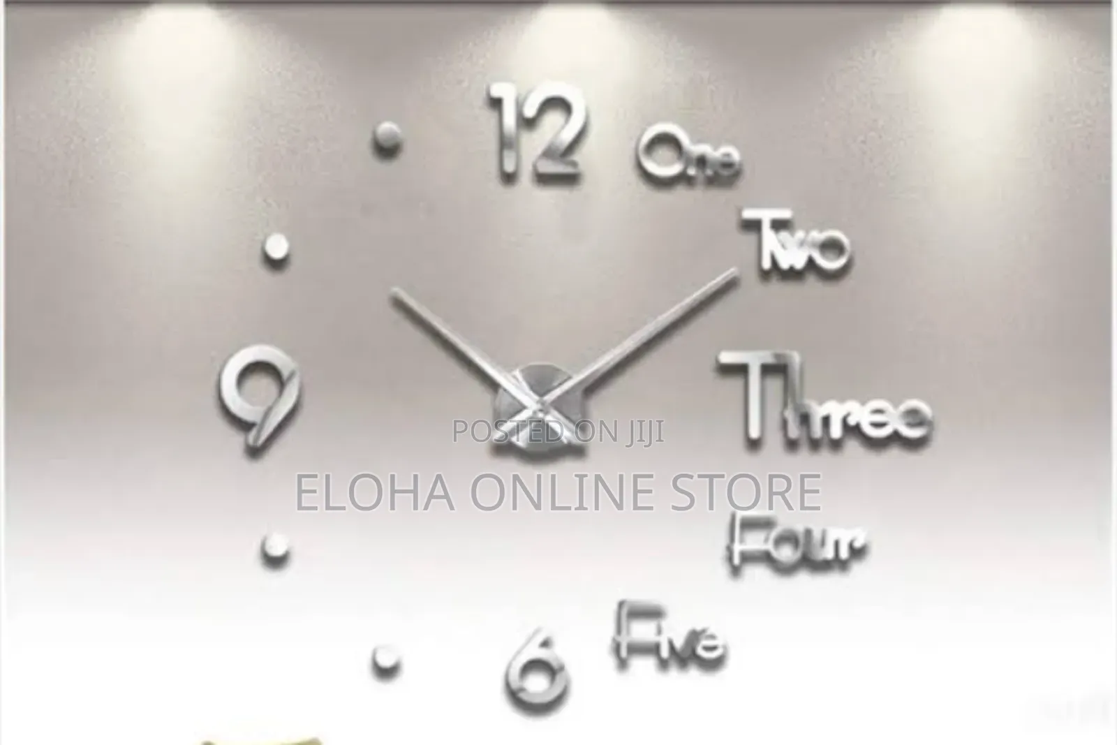 3d Framless Self Sticking Wall Clock