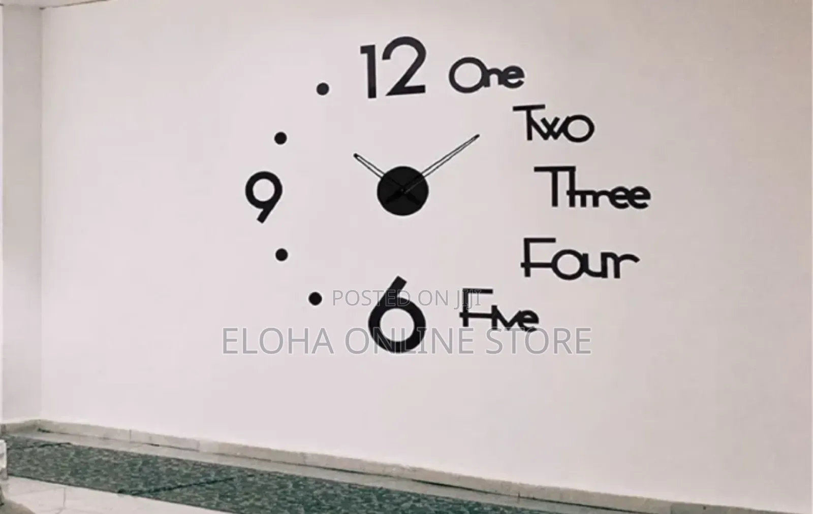 3d Framless Self Sticking Wall Clock