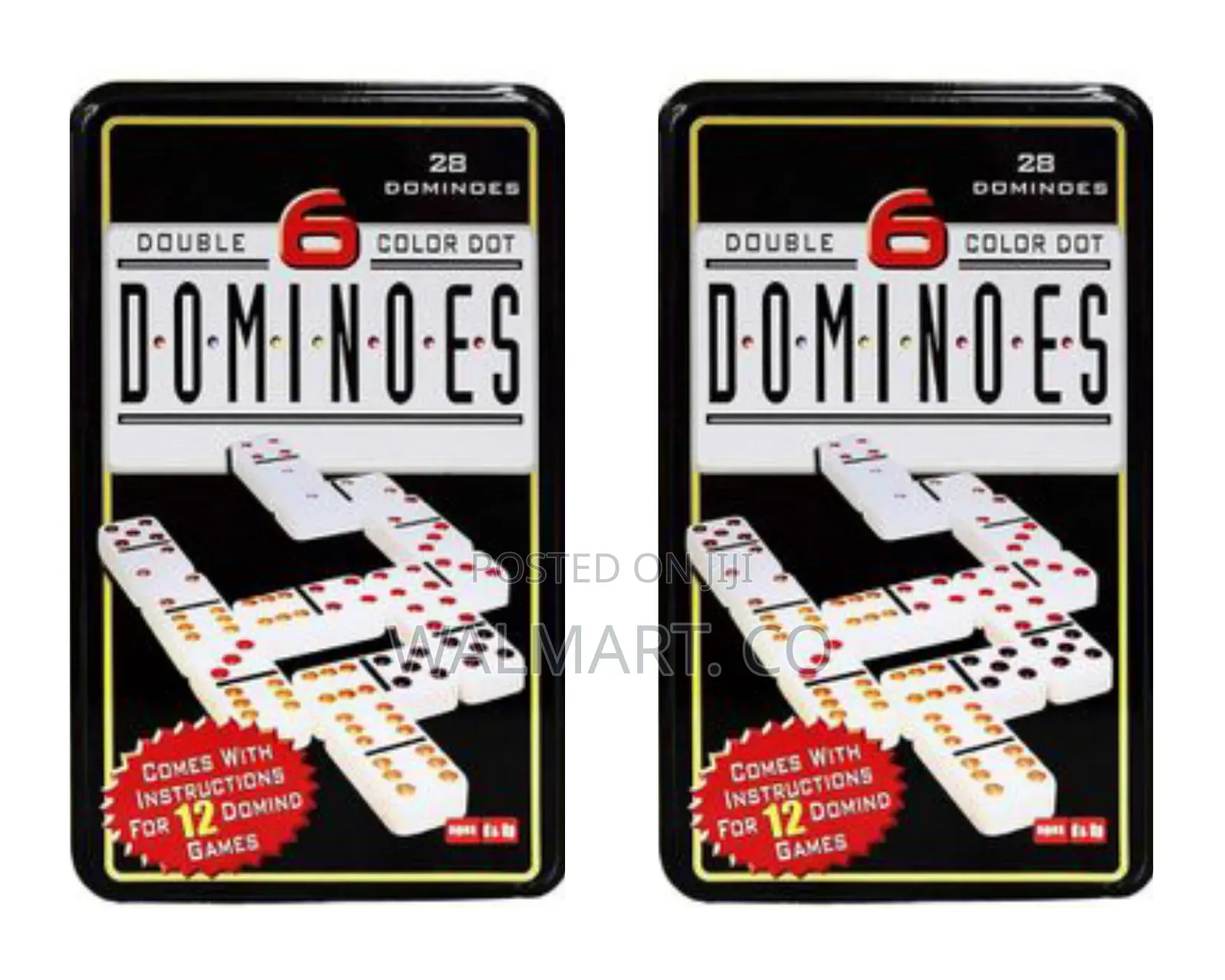 Double 6 Colour Dot Dominoes