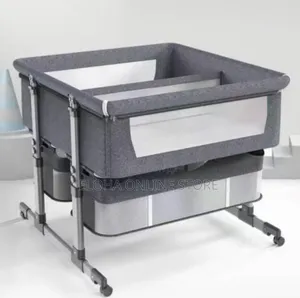 Foldable and Portable Twin Baby Bassinet Bedside Cot
