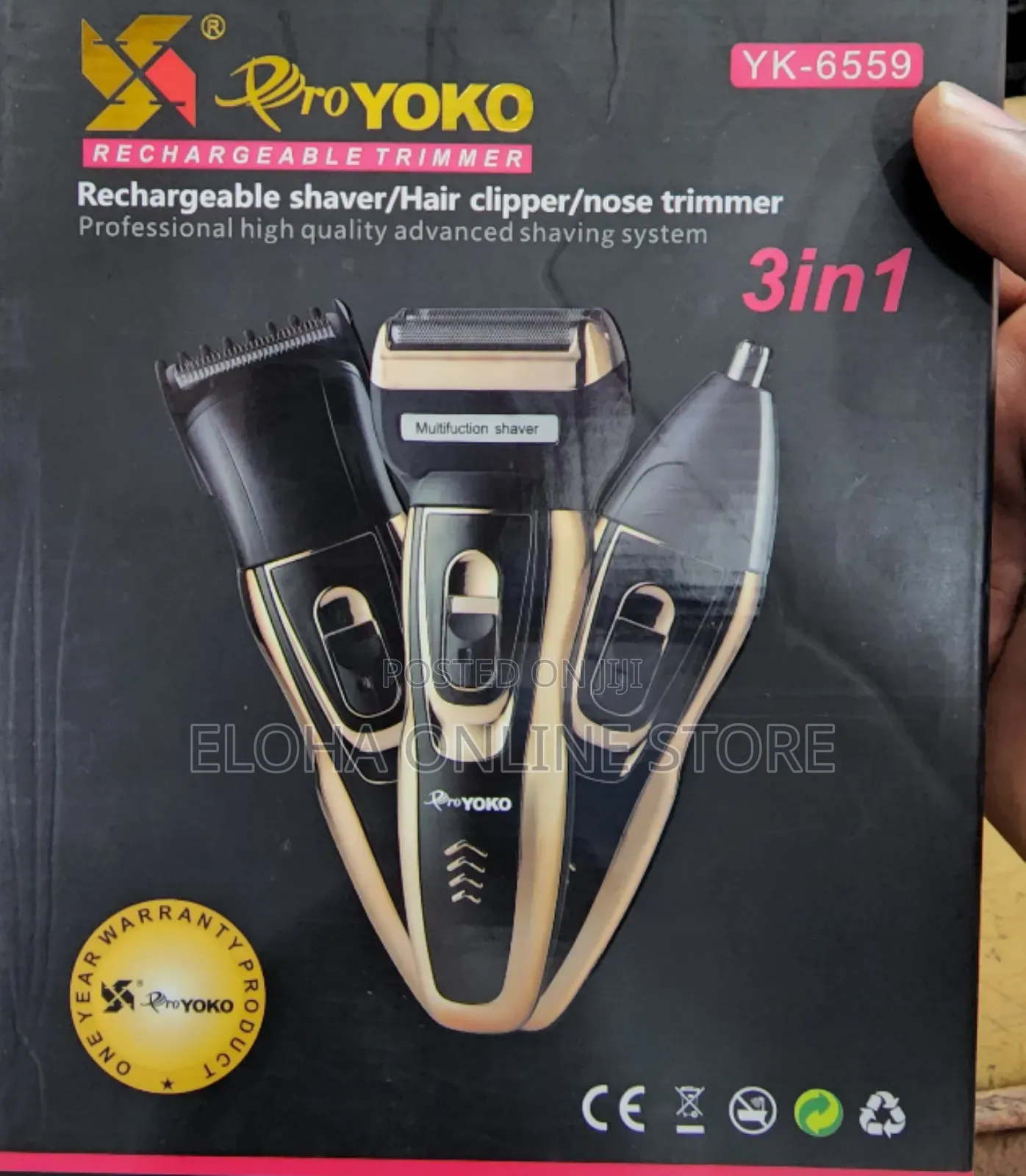 Yk-6559 Yoko 3in1 Body Shaver