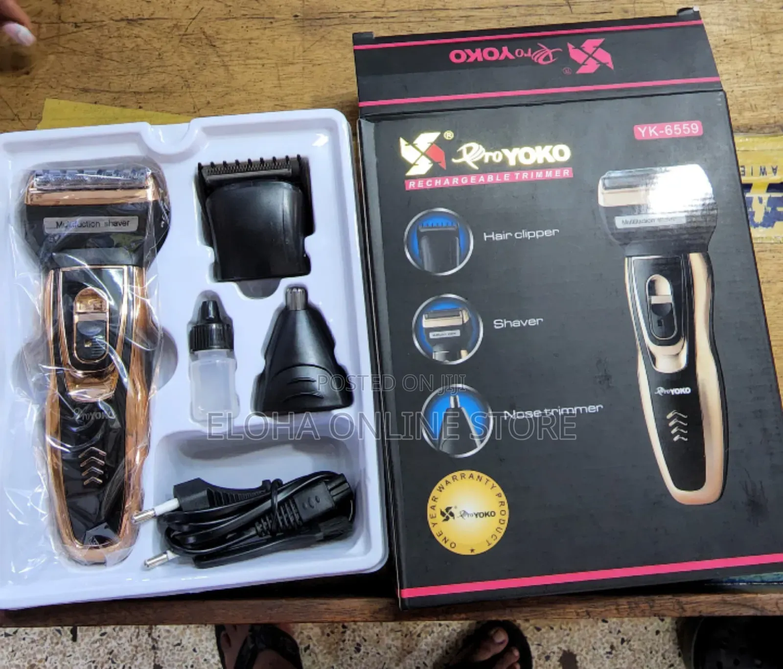 Yk-6559 Yoko 3in1 Body Shaver