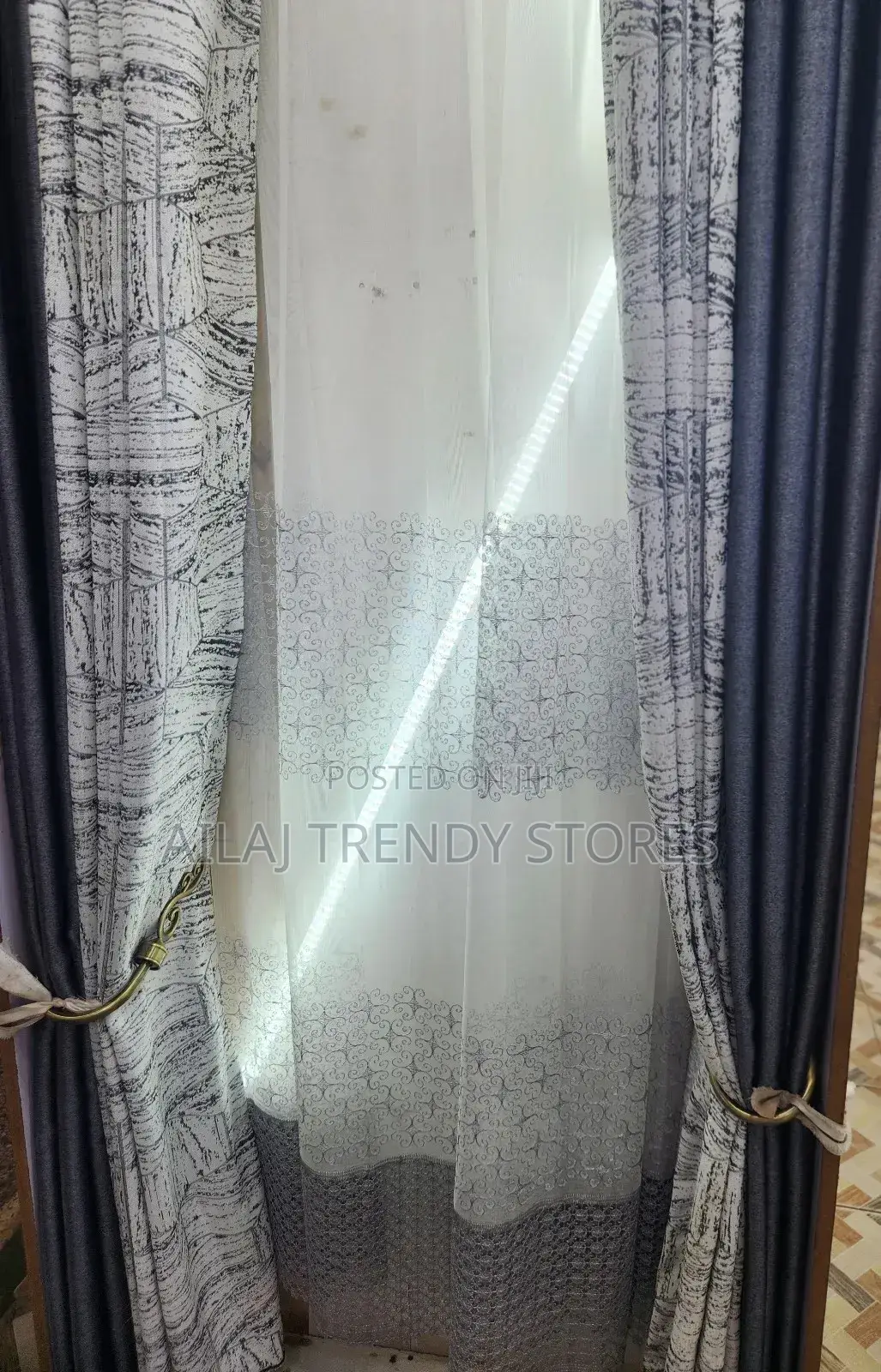 Seemly Gray Curtains Per Ready Metre