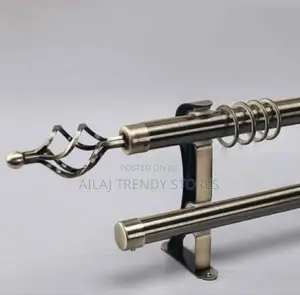 Correct Metallic Curtain Rods Per Metre