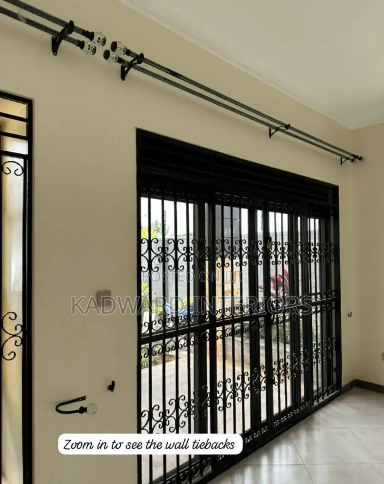Correct Metallic Curtain Rods Per Metre