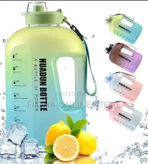 Water Bottle With Time Markings - 2.2 Litre