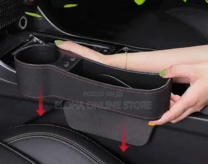 2pcs Universal Fit Car Gap Filler Storage With Usb Charger