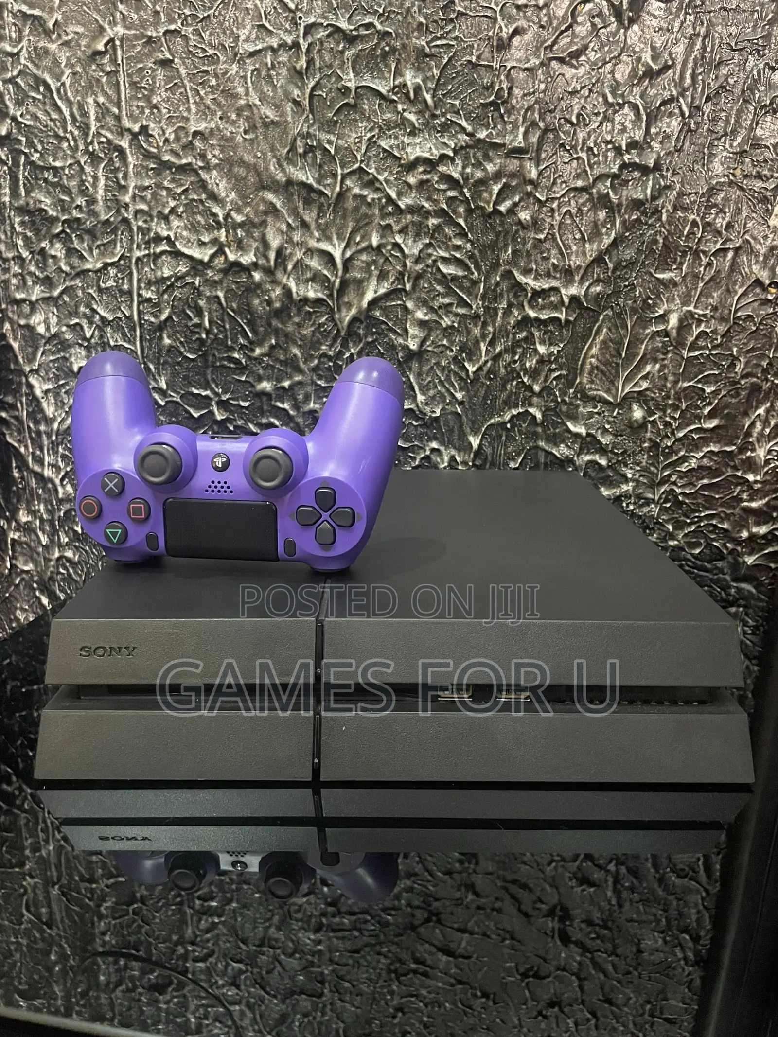 Ps4 Standard Console Charcoal Black Chipped Console