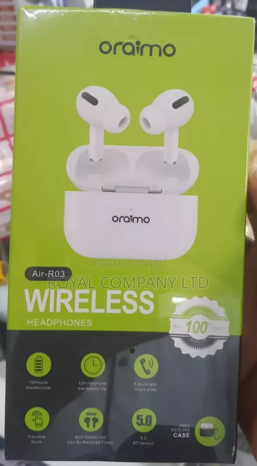 Oraimo Earphones/Air R03/With Silicone Cocer